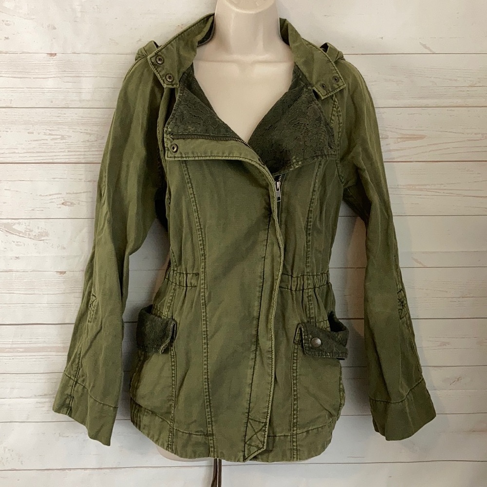 Anthropology Hei Hei S Linen & Cotton Light utility Jacket